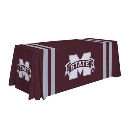SHOWDOWN DISPLAYS Showdown Displays 810026MSST-002 6 ft. NCAA Mississippi State Bulldogs Dye Sublimated Table Throw - No.002 810026MSST-002